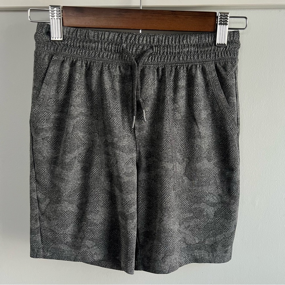 Boy’s Casual Grey Athletic Shorts - Comfortable Drawstring Waist